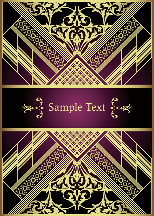 free vector European scene when the cover template pattern vector